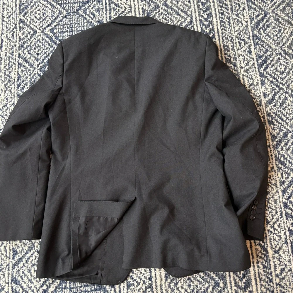 Zara Man Basic Black Blazer Suit Jacket Mens Size 44 EU 54